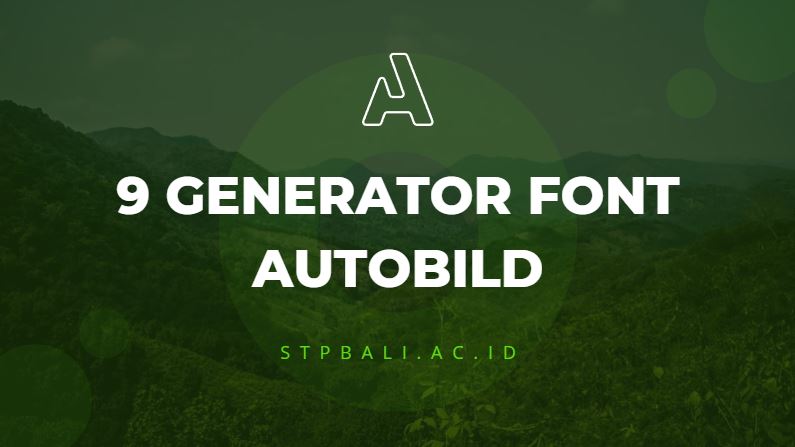 9 Generator Font Autobild